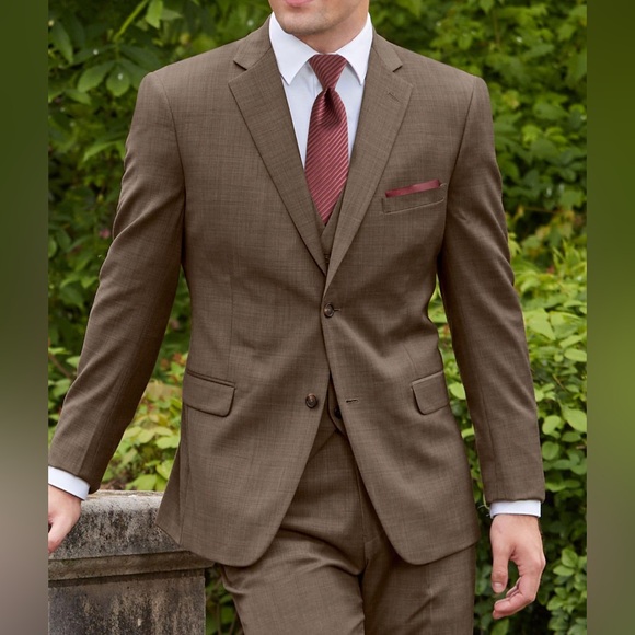 Jos. A. Bank Other - Jos A Banks Suit Reserve Liberty Men's Brown Suit PANTS AND JACKET 44L/38W